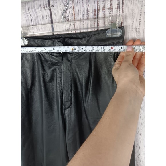 I B Diffusion Vintage High Waisted Genuine Leather Pants Women's Size 6 - Picture 3 of 11